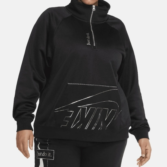 Nike Women Fleece 1/4 Zip up Sweater - Picture 1 of 9